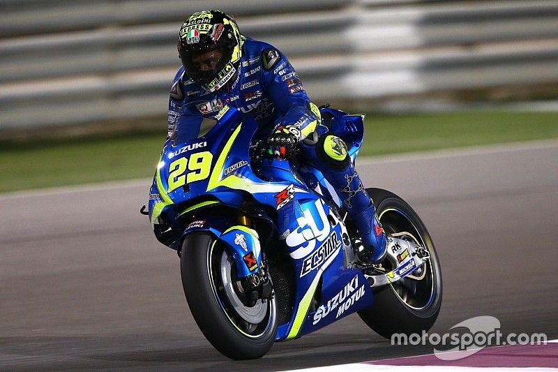 IAndrea Iannone, Team Suzuki MotoGP con el alerón de Suzuki