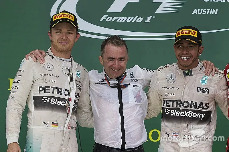 Podium : le deuxième Nico Rosberg, Mercedes F1, Paddy Lowe, directeur technique, Mercedes AMG, le vainqueur Lewis Hamilton, Mercedes F1, le troisième Sebastian Vettel, Ferrari