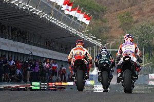 La parrilla de salida de la carrera de MotoGP en Indonesia (Mandalika)