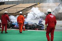 Alonso rompe el motor Renault del Alpine en Barcelona