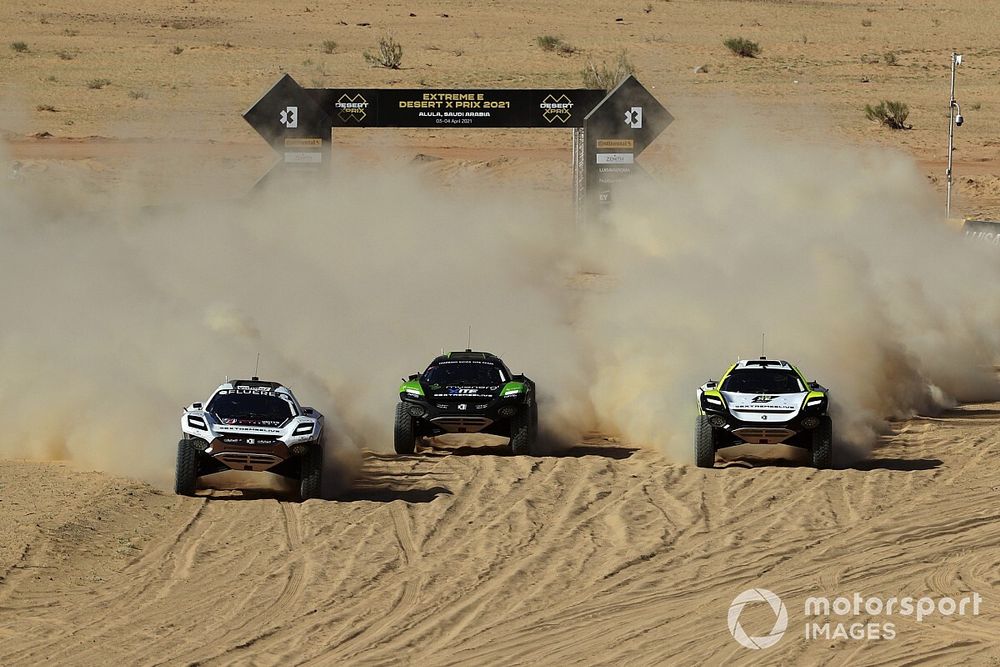 Catie Munnings, Timmy Hansen, Andretti United Extreme E, Christine 'GZ' Giampaoli Zonca, Oliver Bennett, Hispano Suiza Xite Energy Team, Mikaela Ahlin-Kottulinsky, Jenson Button, JBXE Extreme-E Team