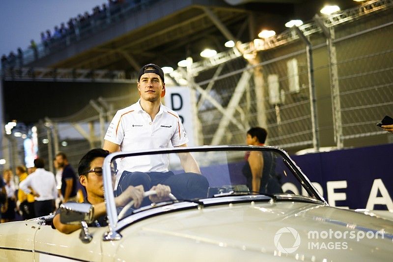 Stoffel Vandoorne, McLaren, on the drivers' parade