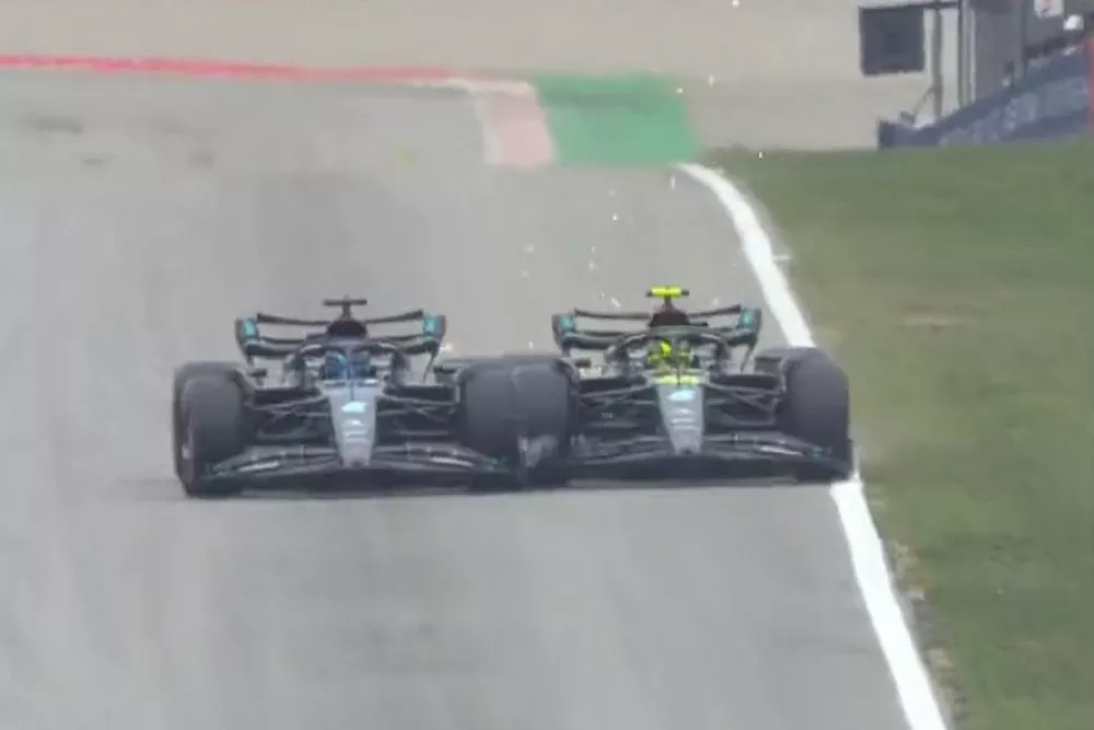 Lewis Hamilton y George Russell