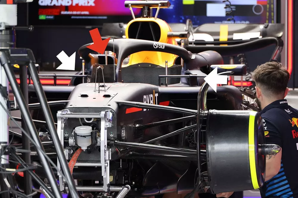 Red Bull Racing RB20 technical detail  

