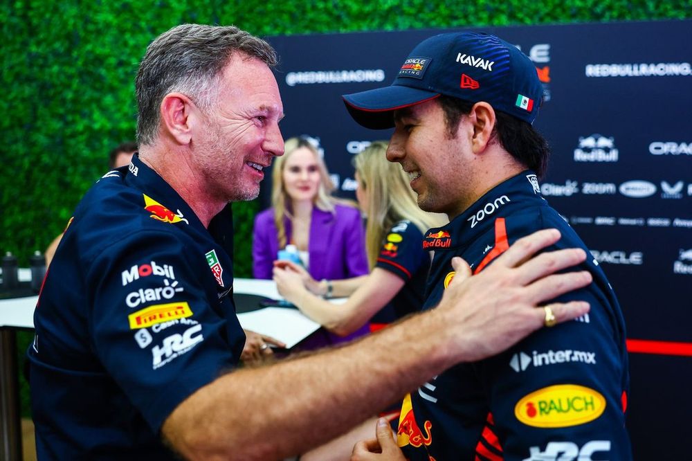 Christian Horner, Director del equipo Red Bull Racing, Sergio P&eacute;rez, Red Bull Racing