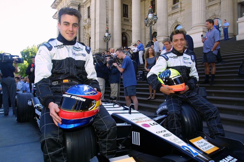 Fernando Alonso y Tarso Marques, Minardi PS01