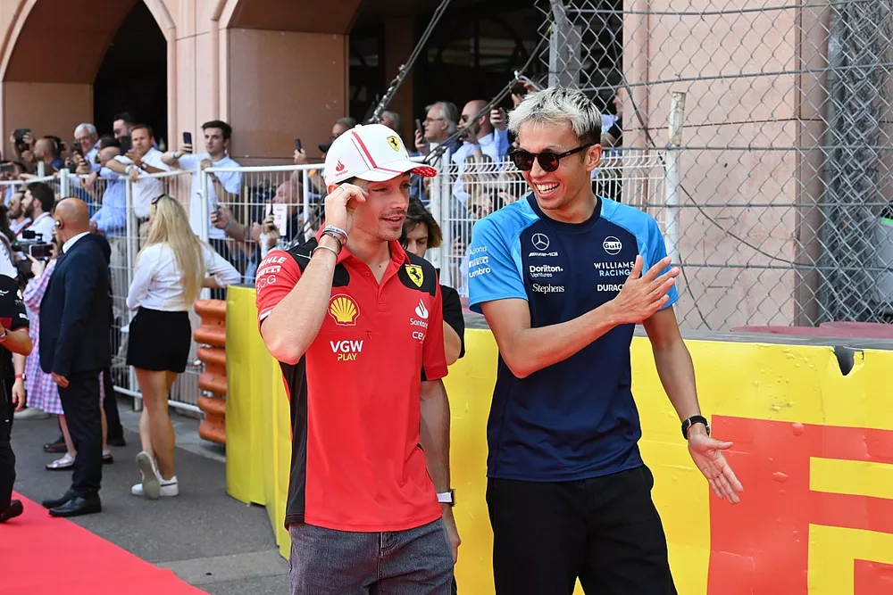 Drivers parade, Charles Leclerc, Scuderia Ferrari Alex Albon, Williams Racing 