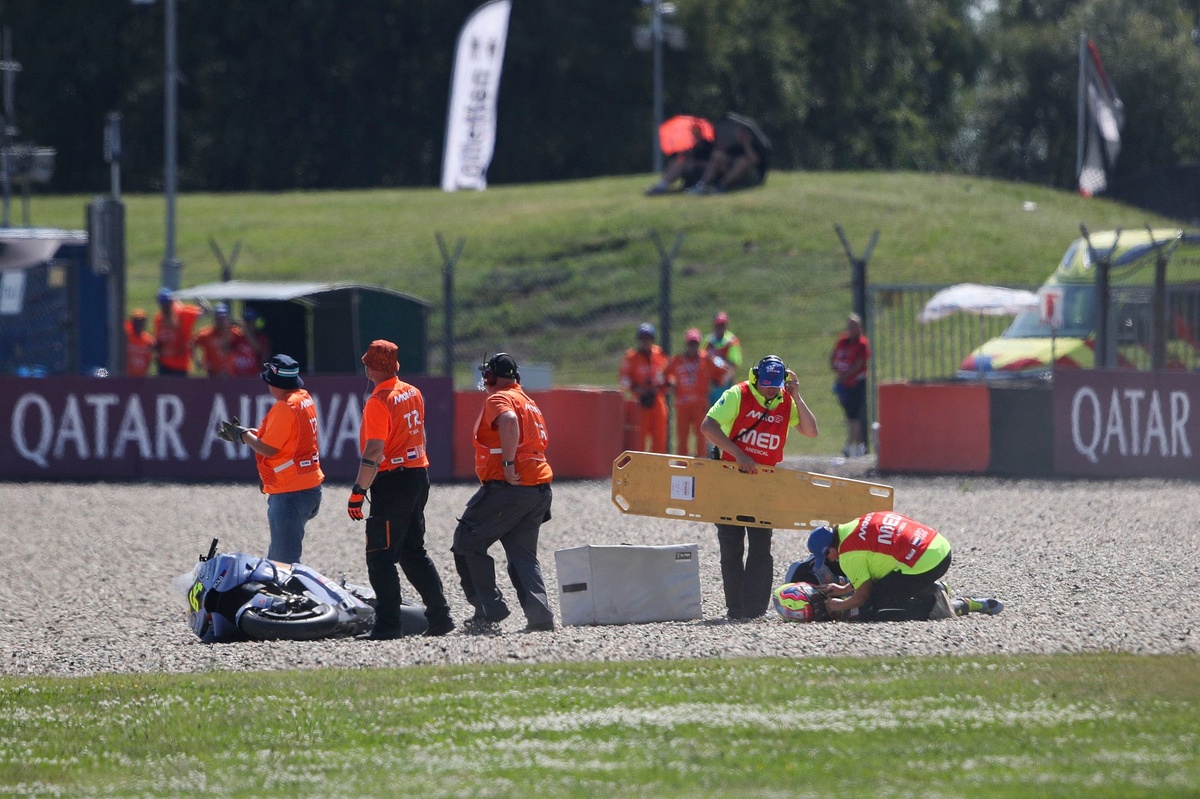 Injured Fermin Aldeguer says he will not race again "until after the summer"