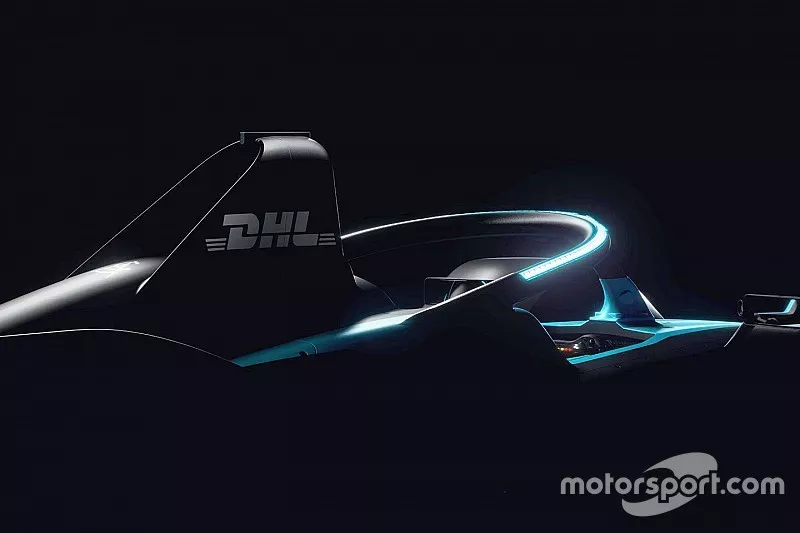 Coche de F&oacute;rmula E 2018/2019 en un teaser