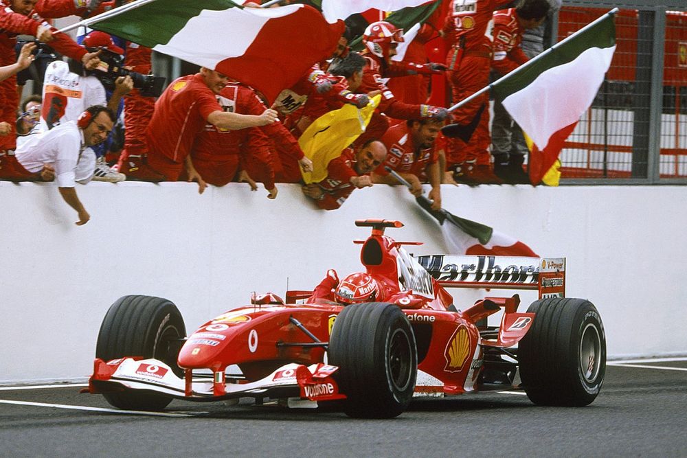 Le vainqueur Michael Schumacher, Ferrari F2004