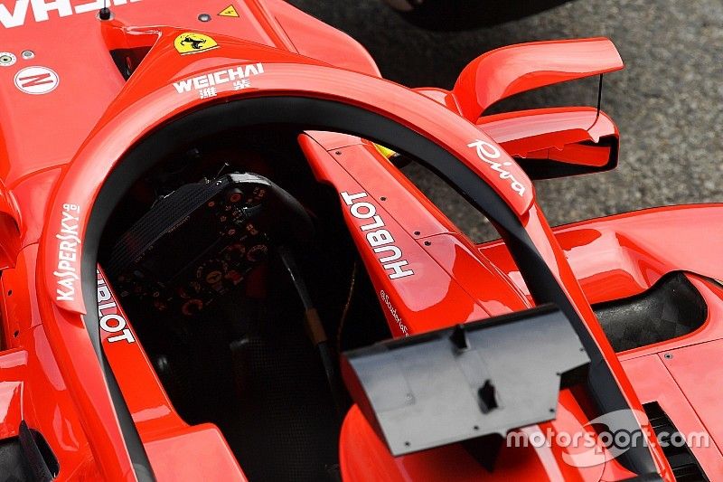 Ferrari SF71H con espejos en halo