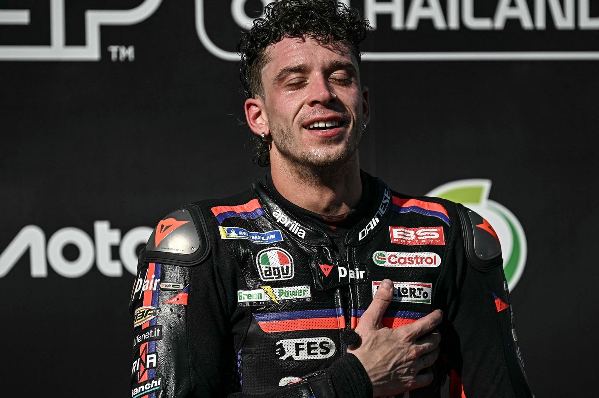 Marco Bezzecchi silences critics to win dramatic MotoGP Thailand GP for Aprilia