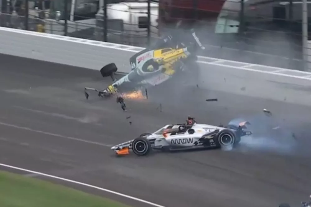Indy crash