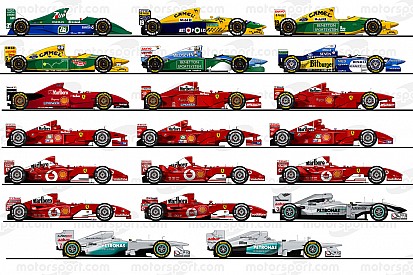Michael Schumacher'in kullandığı 20 Formula 1 aracı