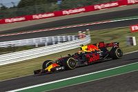 Verstappen no pudo atacar a Hamilton por un problema de neum&aacute;ticos