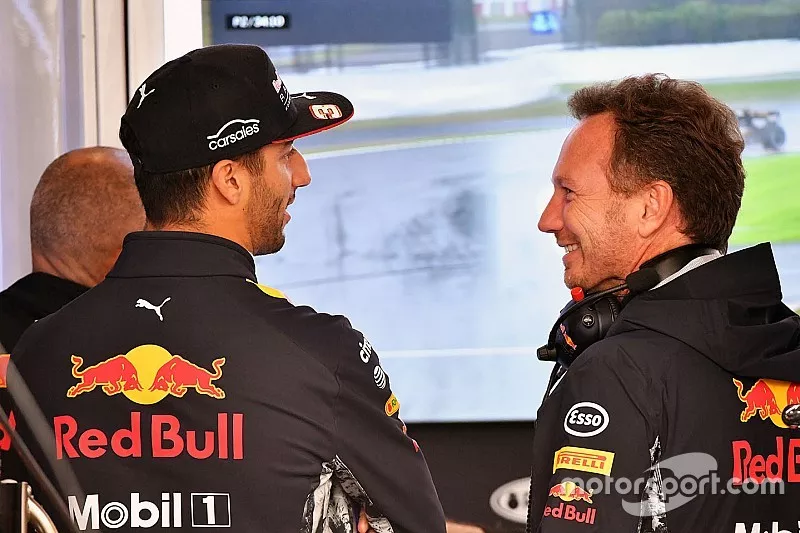 Daniel Ricciardo, Red Bull Racing and Christian Horner, Red Bull Racing Team Principal