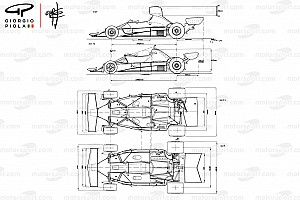 Dibujos técnicos de Piola de los autos de Lauda en F1