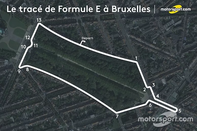 Le trac&eacute; du ePrix de Bruxelles