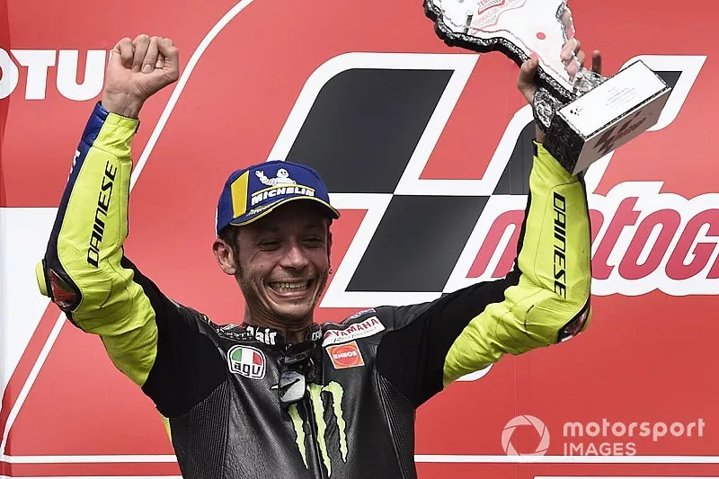 Podium : le deuxi&egrave;me, Valentino Rossi, Yamaha Factory Racing