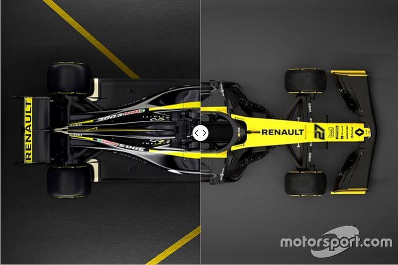 In beeld: Vergelijk de Renault-bolides van 2018 en 2019