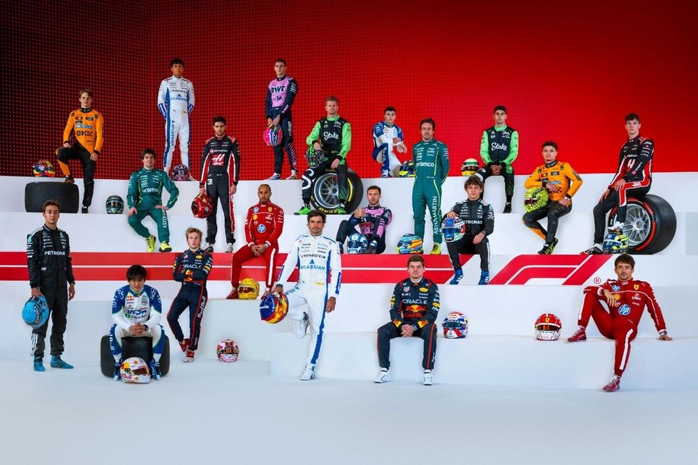 Foto de los pilotos de F1 2025