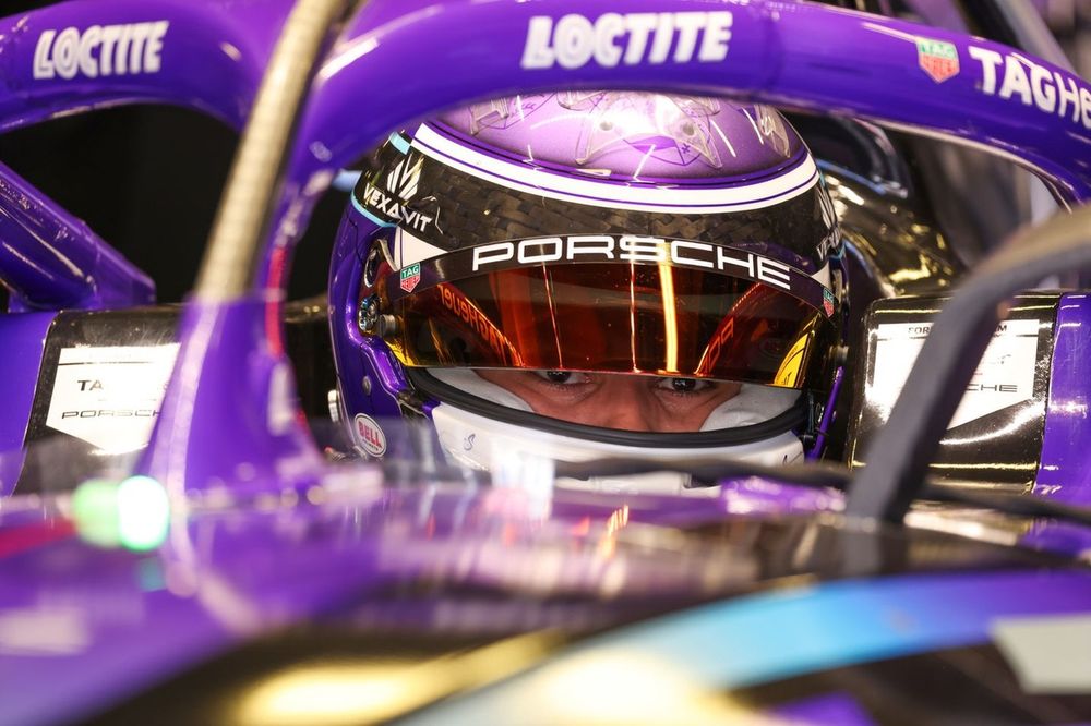 Pascal Wehrlein of Germany and TAG Heuer Porsche Formula E Team looks on