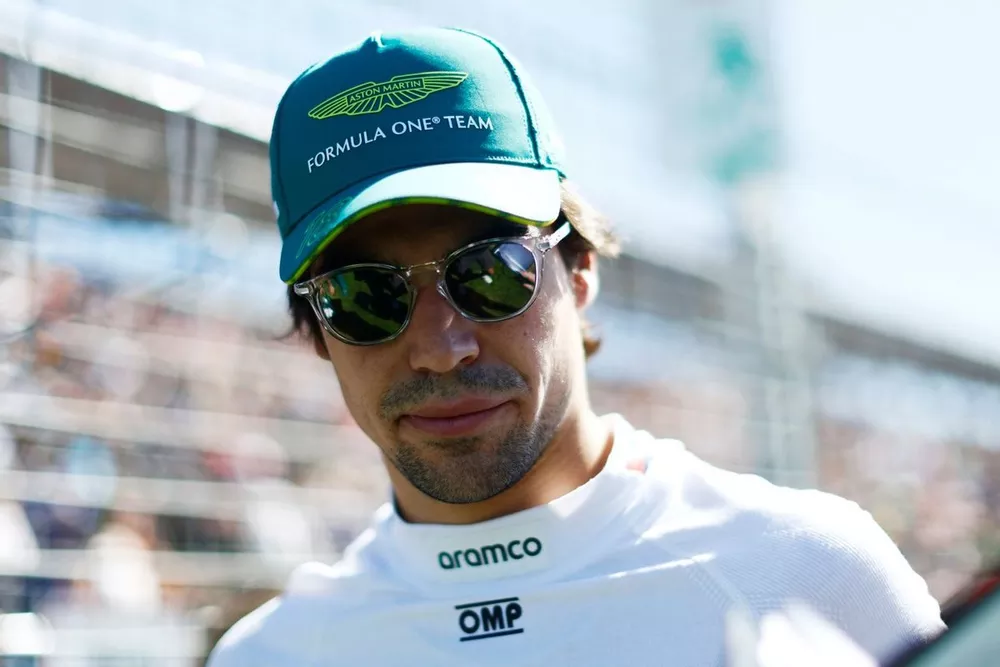 Lance Stroll, Aston Martin F1 Team, no grid