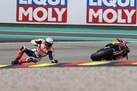 M&aacute;rquez apunt&oacute; a conformarse en la sprint despu&eacute;s de tres ca&iacute;das