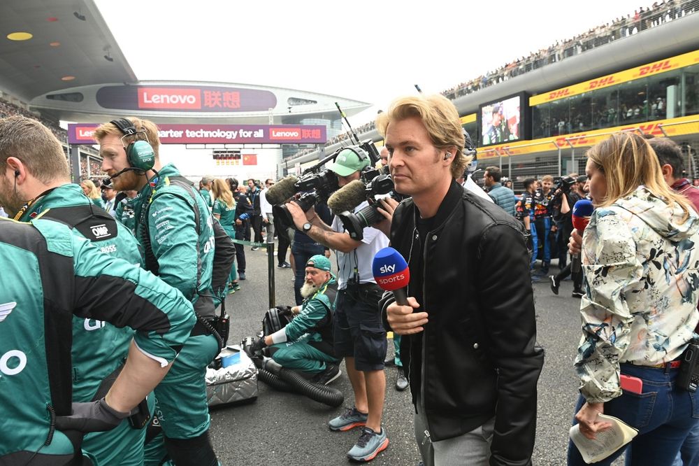 Nico Rosberg, Sky F1, on the grid