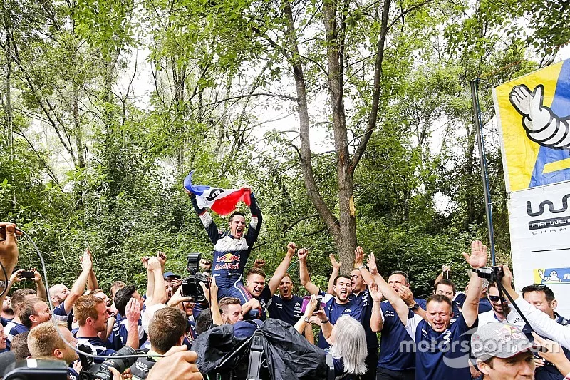 Los campeones del mundo 2018: S&eacute;bastien Ogier,  Julien Ingrassia, Ford Fiesta WRC, M-Sport Ford