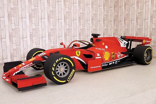 V&iacute;deo: el coche de F1 de cart&oacute;n era en realidad... &iexcl;un Ferrari!