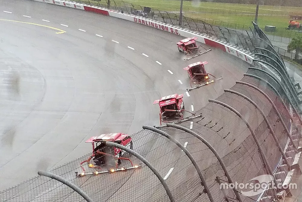 Track drying team