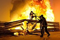 La espectacular recreación a escala del accidente de Grosjean en F1