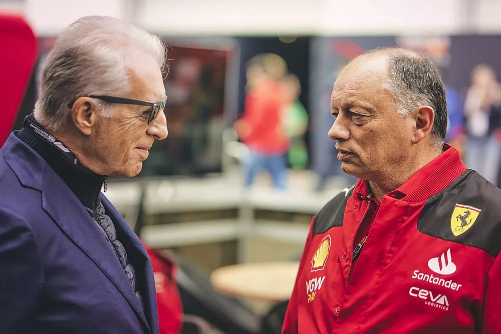 Piero Ferrari, Frederic Vasseur, directeur, Scuderia Ferrari