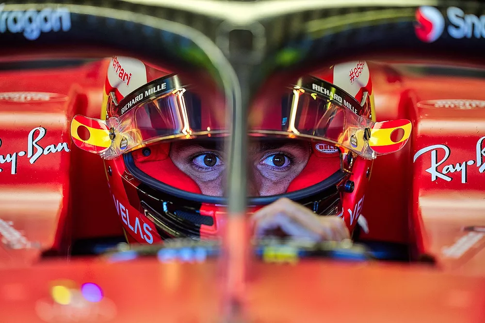 Carlos Sainz, Ferrari con la c&aacute;mara ojo de piloto