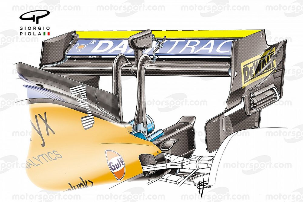 McLaren MCL35M rear wing, Italian GP