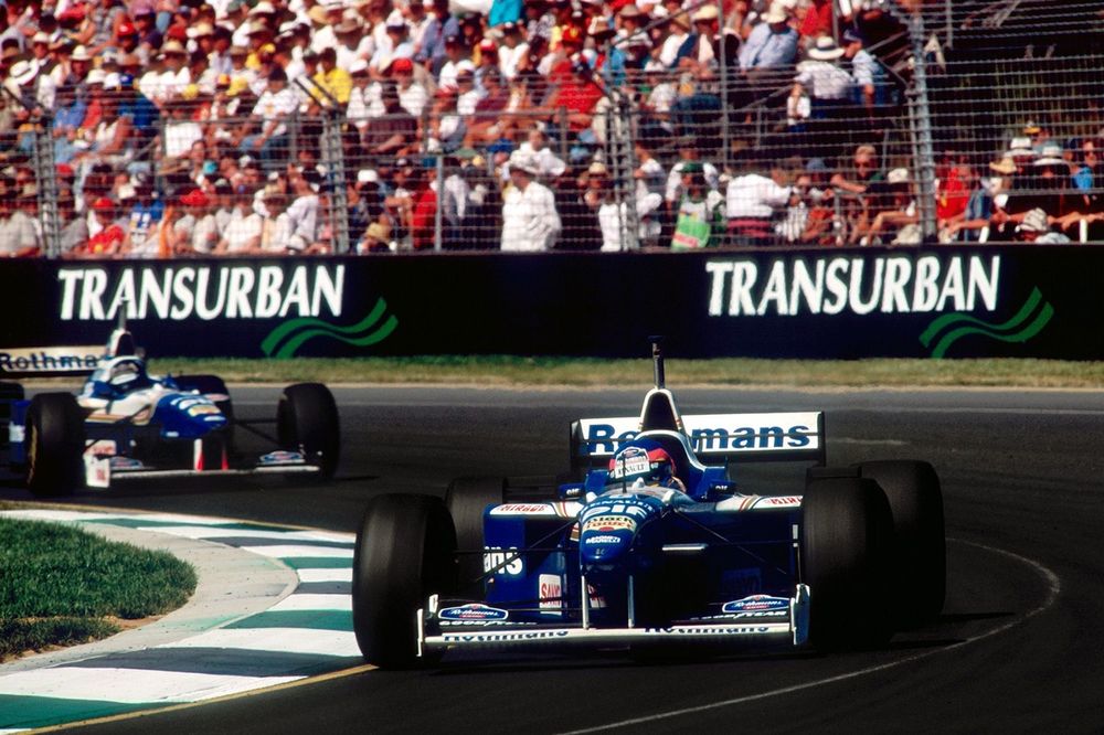 Jacques Villeneuve,  Williams FW18 Renault, Damon Hill, Williams FW18 Renault