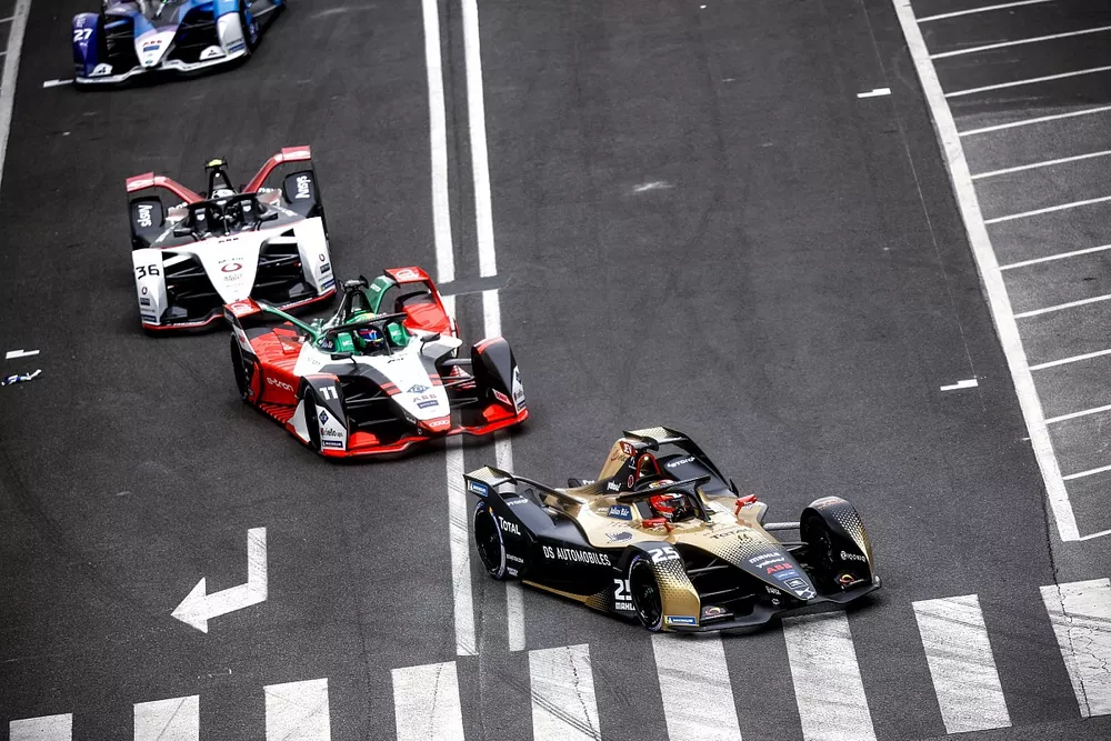 Jean-Eric Vergne, DS Techeetah, DS E-Tense FE21, Lucas Di Grassi, Audi Sport ABT Schaeffler, Audi e-tron FE07, Andre Lotterer, Tag Heuer Porsche, Porsche 99X Electric, Jake Dennis, BMW I Andretti Motorsport, BMW iFE.21