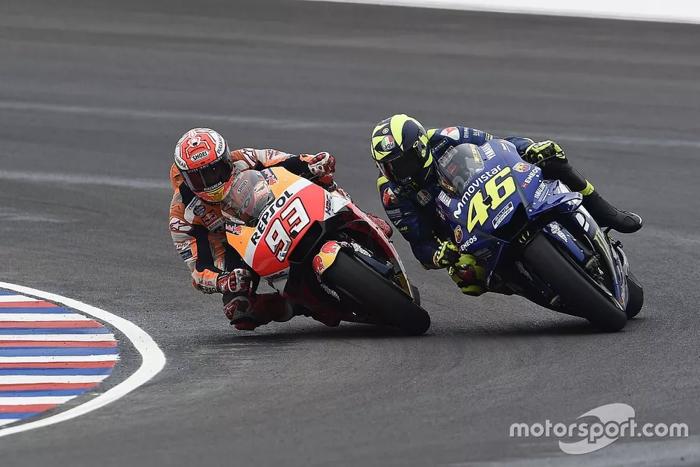 Marc Marquez, Repsol Honda Team, Valentino Rossi, Yamaha Factory Racing crash