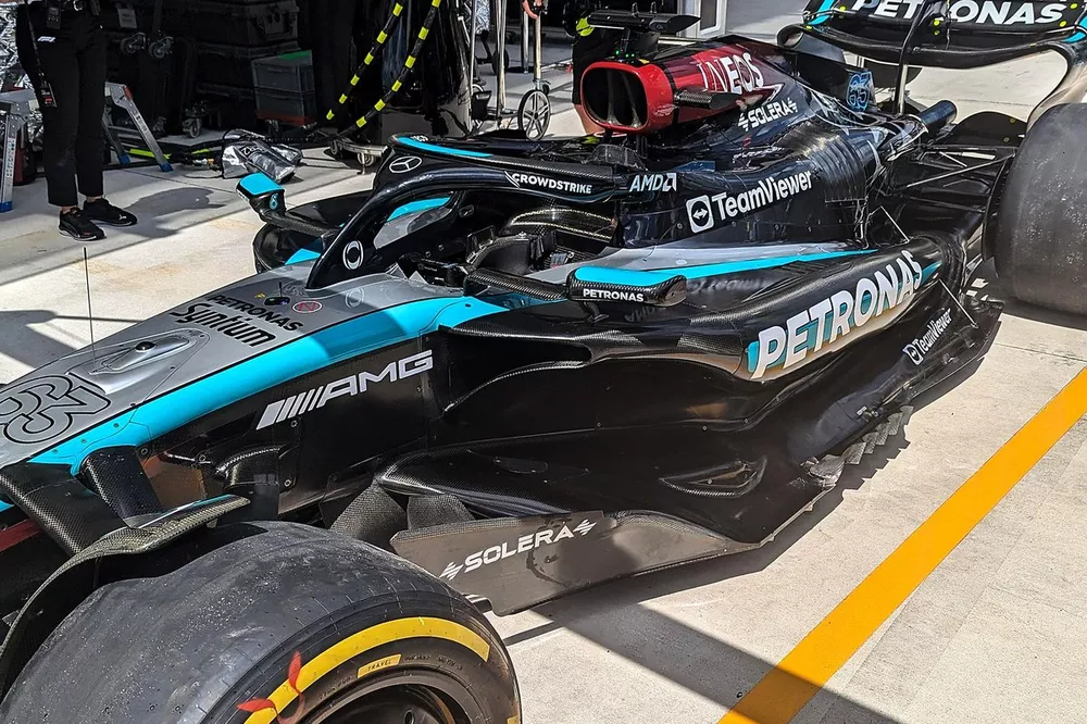 Mercedes W15 technical detail