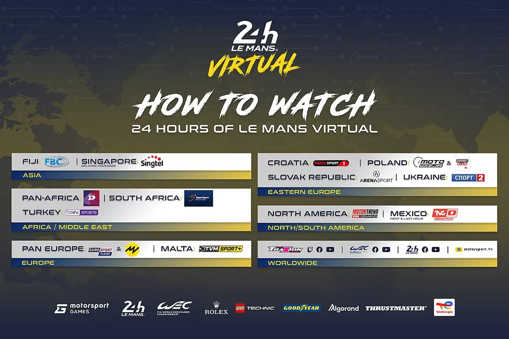 24 Hours of Le Mans Virtual to be broadcast digitally around the world