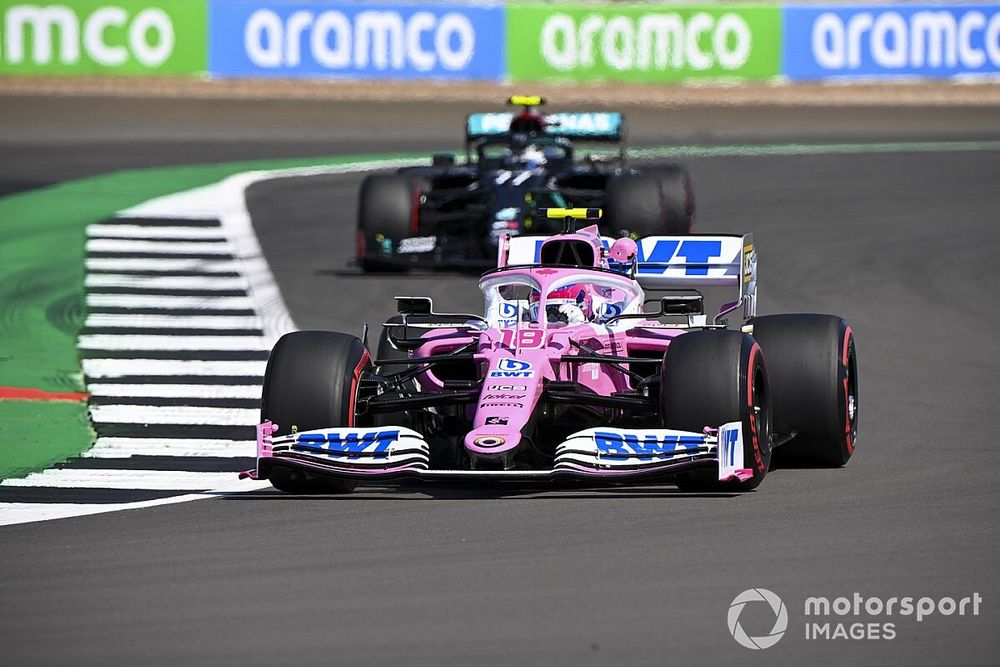 Lance Stroll, Racing Point RP20, Valtteri Bottas, Mercedes F1 W11