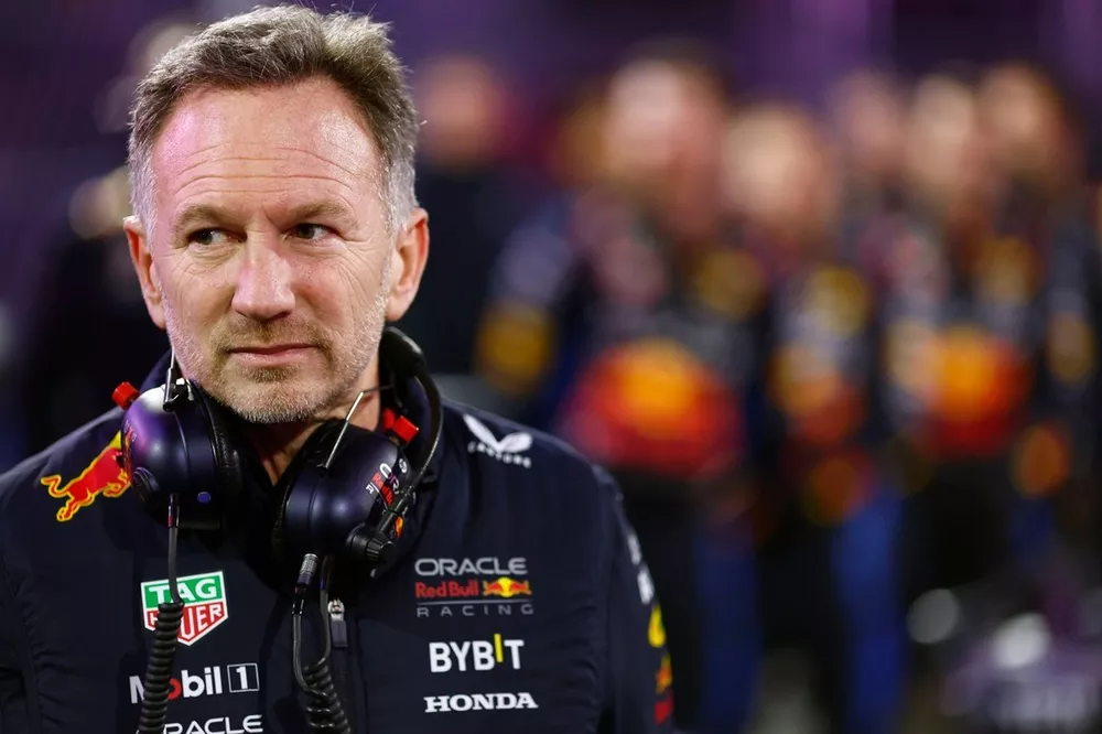 Christian Horner, Team Principal, Red Bull Racing, on the grid 