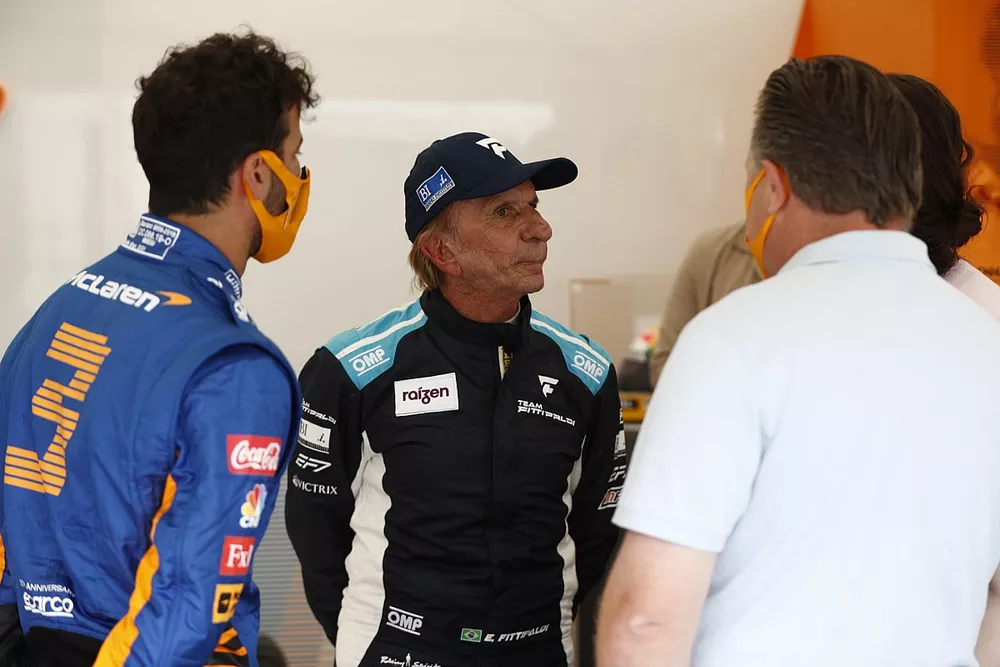 Daniel Ricciardo, McLaren with Emerson Fittipaldi