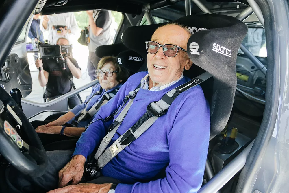 Sobiesław Zasada met zijn vrouw Ewa Zasada, Ford Fiesta Rally3