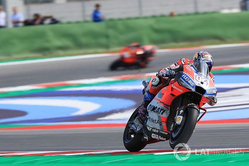 Dovizioso leader d'une journée à prendre