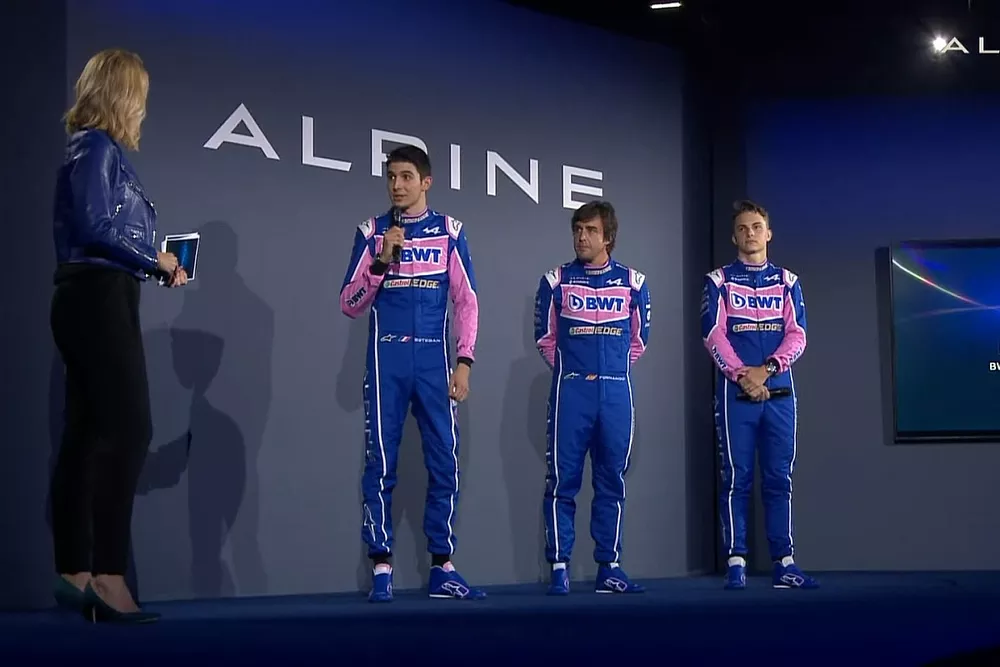 Fernando Alonso, Esteban Ocon, Oscar Piastri, Alpine, 