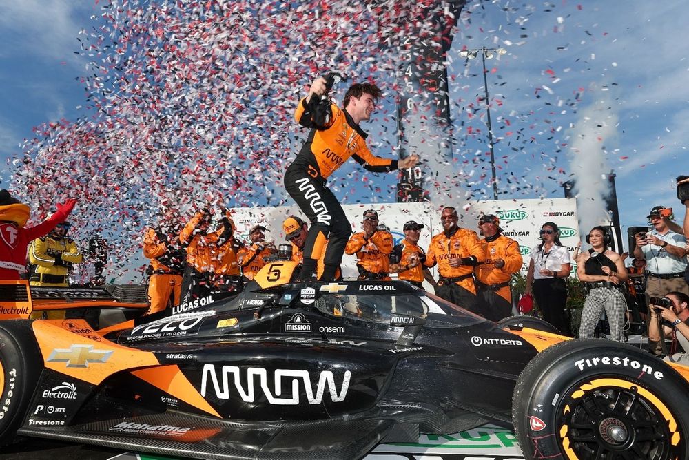 Pato O'Ward, ganador el sábado en Iowa Speedway