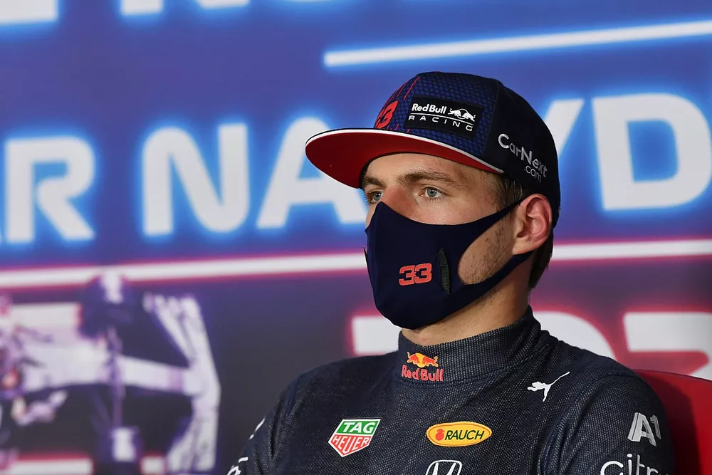 Max Verstappen, Red Bull Racing, in the Press Conference