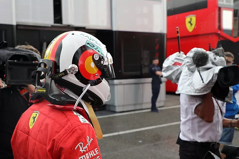 Sebastian Vettel, Ferrari tras su accidente 
